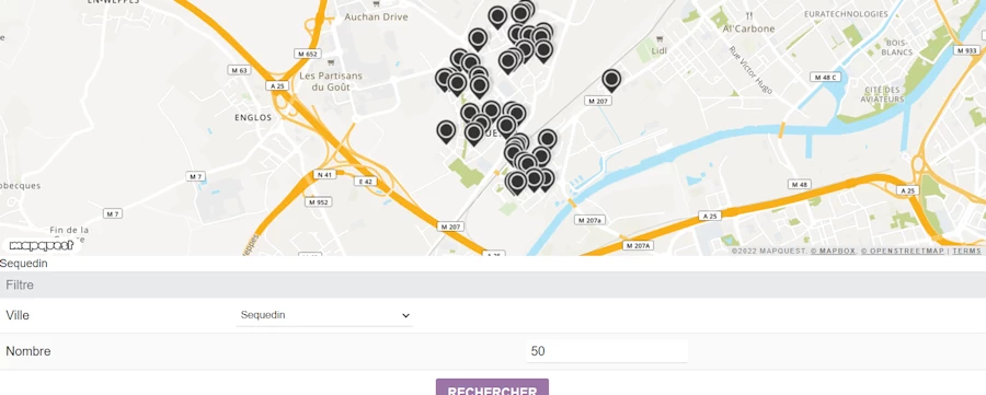 Module localisation des clients d'une ville